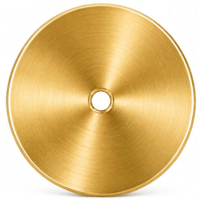 trust4care 4-Pack 2.0" Gold Backplates of Bifold Closet Cabinet Knobs - color: Gold