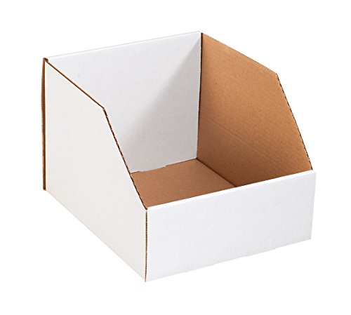 Box USA Storage Bins Medium 10"L x 18"W x 10"H 25-Pack - Corrugated Cardboard Box for Packing, Moving, and Storage - size: 10 x 18 x 10"