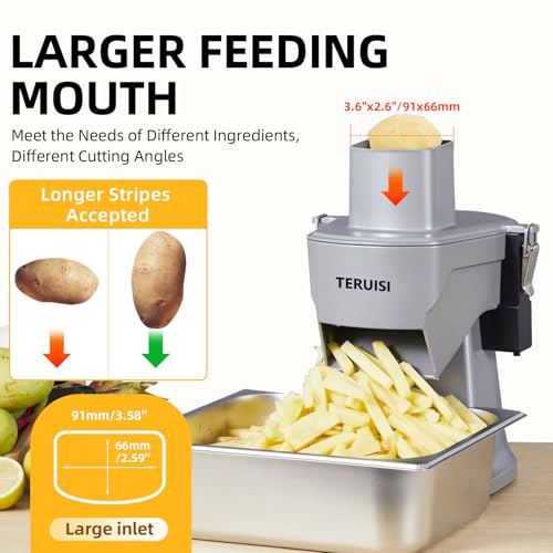 4-In-1 Electric Vegetable Chopper, 200W Vegetable Slicer Food Processor, Veggie Food Cutter With Slicing Shredding Dicing And Striping Function For Commercial Home Use,110V - size: 4-In-1 Electric Vegetable Chopper