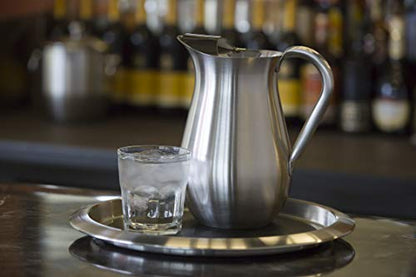 Service Ideas Bell Pitcher, 67.6oz, Stainless Steel
