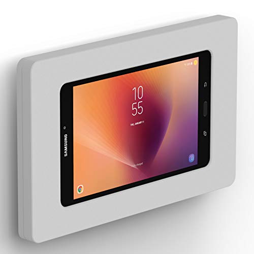 VidaMount Light Grey Enclosure and Fixed VESA Slim Wall Mount [Bundle] Compatible with Samsung Galaxy Tab A 8.0 (2017) - color: Light Grey, size: Galaxy Tab A 8.0 (2017)