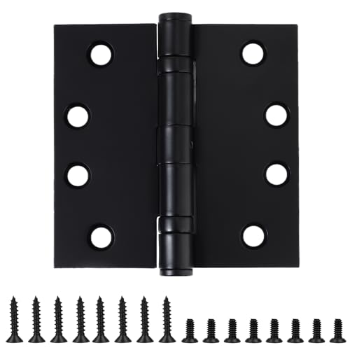 TDCHINGES Exterior 4x4 Inch Door Hinges Heavy Duty Matte Black NPR 1 Pack - color: Black, size: 1 Pack-BB