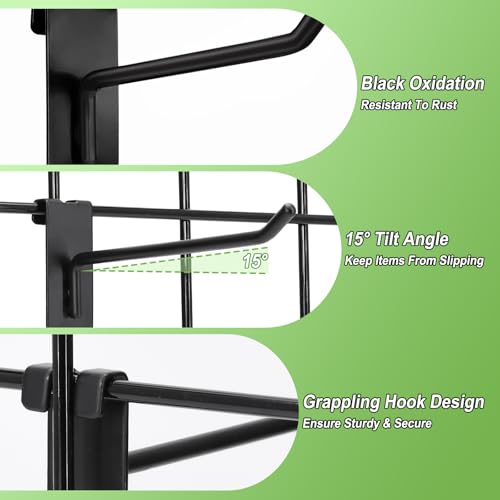 60 Pcs Gridwall Hooks, 6 Inch Grid Wall Hook Display for Gridwall Panels - size: 6 Inch