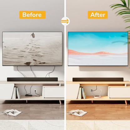 Mount-It! In-Wall TV Cable Management Kit with Power – Triple Outlet, Male Wall Plug and 5ft External & 9ft Behind the Wall Cords, Hand Saw – Easy, Safe Cable Management for TV and Home Theater Setups - style: Triple Outlet – 5ft External / 9ft In-Wall