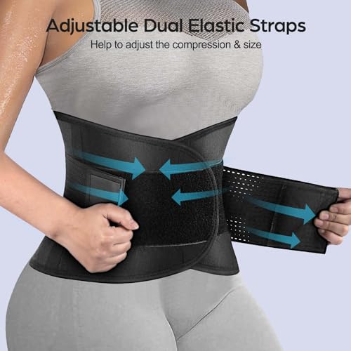 Back Brace for Lower Back Pain Relief Sciatica, Scoliosis, Herniated Disc, Breathable Support Belt for Women/Men, Adjustable Lumbar Support Brace Body Shape Waist Trainer for Heavy,Gym, Workouts (Large) - size: Large