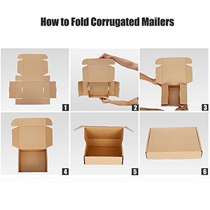 3.1"x 1.5"x 2.5" Extra Small Shipping Boxes, Brown Kraft Corrugated Cardboard Mailer Boxes, Recycable and Crush Resistant (8 Pack)