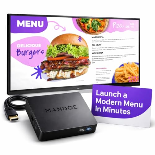 Mandoe Essentials Digital Signage Player for Restaurants & Business