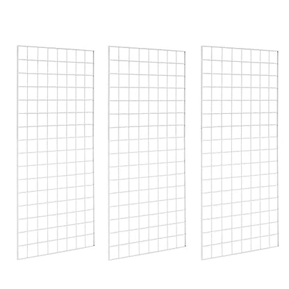 Commercial Grade Gridwall Panels – Heavy Duty Grid Panel for Any Retail Display, 2’ Width x 4’ Height, 3 Gridwall Panels Per Carton (White Finish) - color: White, size: 2'x4' (Pack of 3)
