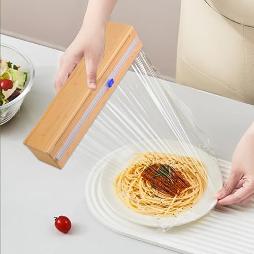 Plastic Wrap Dispenser with Slide Cutter for Aluminum Foil