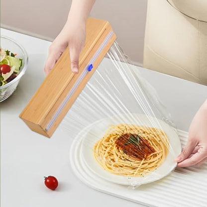 Plastic Wrap Dispenser with Slide Cutter for Aluminum Foil