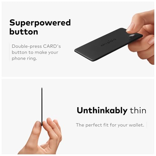 Chipolo CARD – Rechargeable Wallet Tracker Card, Bluetooth Tracker - color: 4 PACK