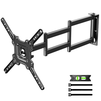 Long Arm TV Wall Mount for 26-65 Inch TVs, Full Motion Swivel Corner Wall Mount Bracket, Long Extension 36.2" Max,Swivel and Tilt, Max VESA 400x400mm, Holds 77 lbs - size: Fit 26-65 inch