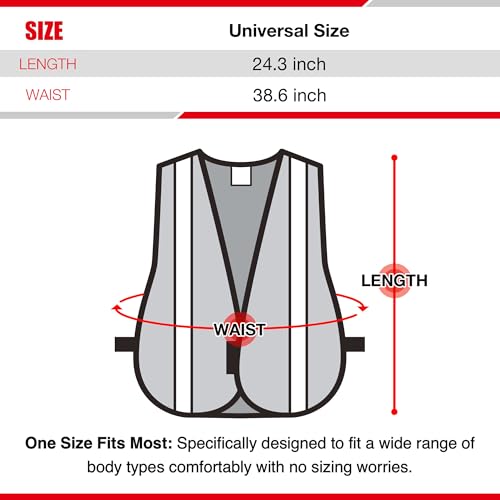 KAYGO Reflective High Vis Safety Vest Mesh for Men and Women KG0008 - color: Pink