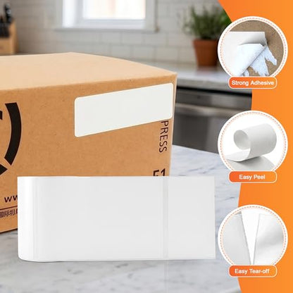 Premium 1744907 Labels | Compatible with DYMO LabelWriter 450/450 Turbo/4XL | 4" x 6" Direct Thermal Shipping Labels, 220 Labels/Roll, 6 Rolls (1320 Labels)