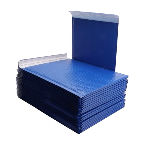 Blue13x10 Inch 25Pcs Bubble Mailing Shipping Seal Packaging Envelope Bags - color: Blue-25pcs, size: L13xW10 inch