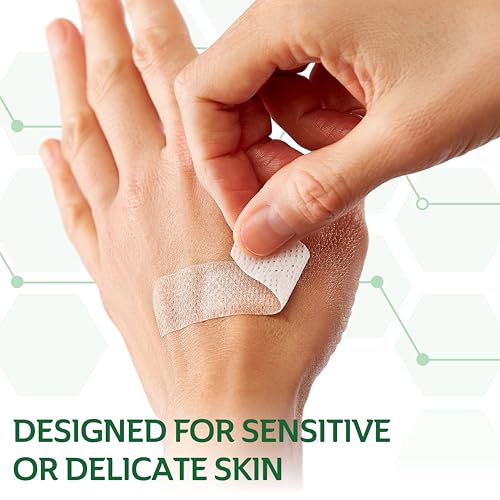 Curad Truly Ouchless Silicone Adhesive Bandages, Fabric Bandages, For Delicate Sensitive Skin, 3/4X3 (50 Count)