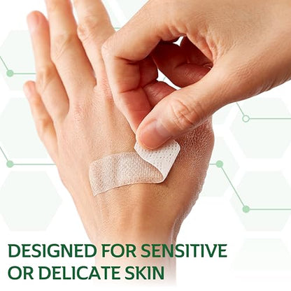 Curad Truly Ouchless Silicone Adhesive Bandages, Fabric Bandages, For Delicate Sensitive Skin, 3/4X3 (50 Count)