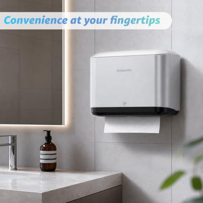 Multifold Paper Towel Dispenser Wall Mount, Silver - color: 5859-silver