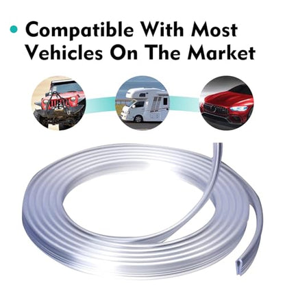 Car Door Edge Guards Clear, 16.4FT Door Edge Guards, Car Door Protector with U-Shaped, Scratch Resistant Edge Protective Trim, Auto Accessories, Universal for Most Vehicle