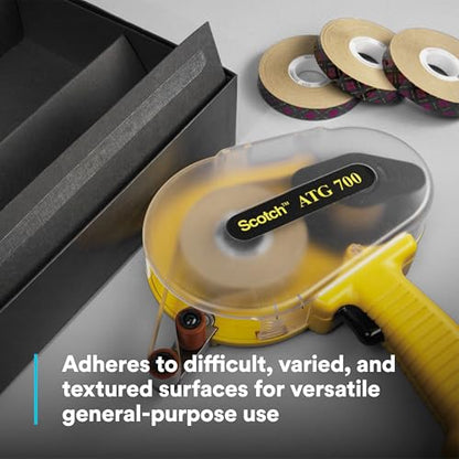 3M Scotch ATG Adhesive Transfer Tape 924, Clear Tape, 1/4 in x 36 yd, 2 mil - size: 0.25 in x 36 yd 2.0 mil