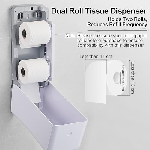 Pollock Commercial Twin Jumbo Toilet Tissue Dispenser - color: Blk-5022-w