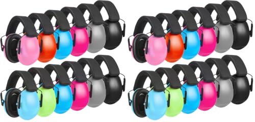 Amylove 12 Pcs Kids Noise Cancelling Headphones Ear Muffs Classic Style (Pack of 2) - size: Universal Fit (kids & Adults) (Pack of 2), style: Classic