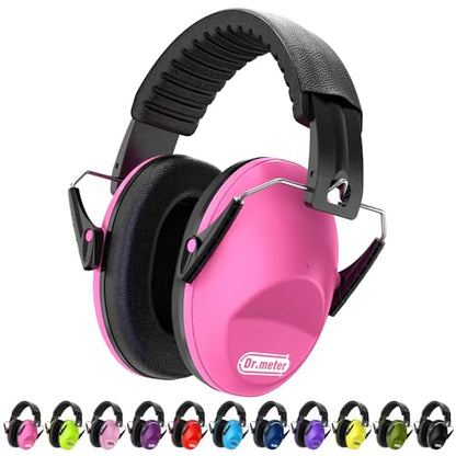 Dr.meter Ear Muffs for Noise Reduction Kids Noise Cancelling Headphones - color: Rose