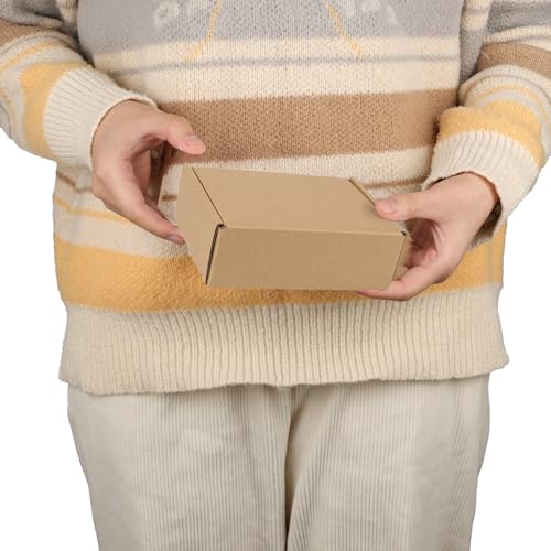 PHAREGE 75 Pack 6x4x2 inch Small Shipping Boxes, Brown Mailing Boxes - color: Brown, size: 6X4x2 inch 75 Pack
