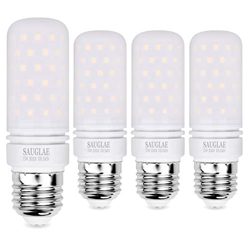 LED Light Bulbs 15W, 120W Incandescent Bulbs Equivalent, 1500Lm, 3000K Warm White, E26 Large Edison Screw Corn Bulbs, Pack of 4 - color: Warm White E26