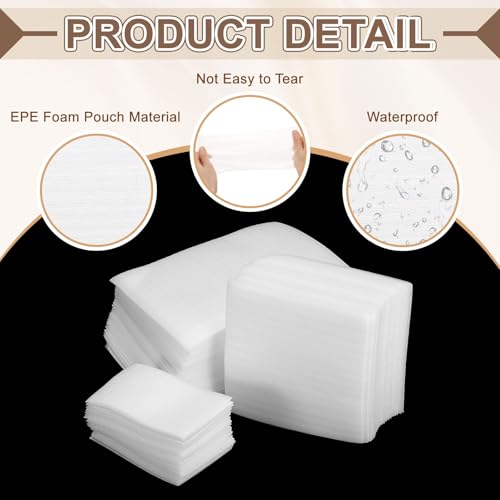 uxcell 25 Pcs Cushion Foam Pouches, 6" x 6" Cushioning Packing Supplies Cushioning Foam Padding Sheets for Moving and Packaging Dishes, China, Books, Photo Frame