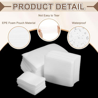 uxcell 25 Pcs Cushion Foam Pouches, 6" x 6" Cushioning Packing Supplies Cushioning Foam Padding Sheets for Moving and Packaging Dishes, China, Books, Photo Frame