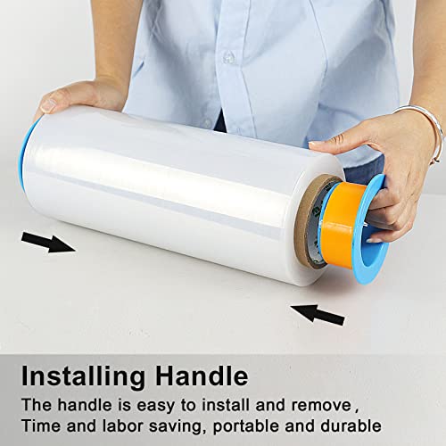 BOMEI PACK Clear Stretch Wrap Industrial Strength 12" x 1000 Ft 3 Pack - 80 Gauge Thick - Clear Plastic Cling, Stretch Film Rolls for Packaging Moving Packing Pallets - color: Clear