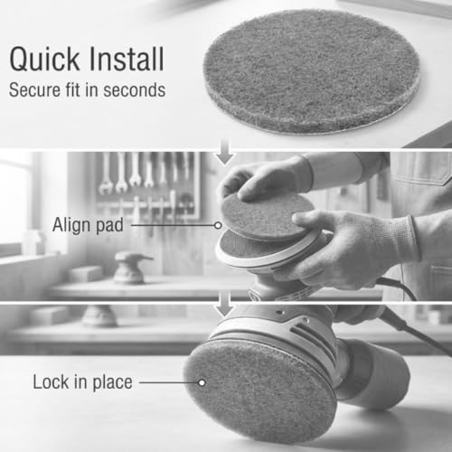 20 Pcs 5" Drill Brush Scrubber Scouring Pads (800#) - style: Grey - 800#