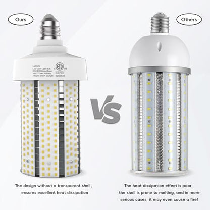 Led Corn Light Bulb - 60W 7500LM Equivalent 600Watt E26 for Warehouse 6000K 1 Pack - size: 1 Pack（6000K）