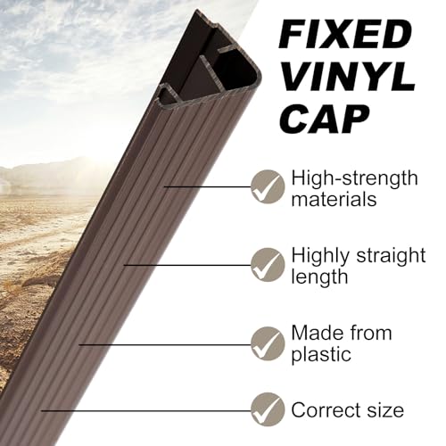 4 Pcs 36" L Fixed Vinyl Sill Threshold Cap 1-3/8 Inches High, Dark Brown - color: Dark Brown, size: 1-3/8,36 Inch