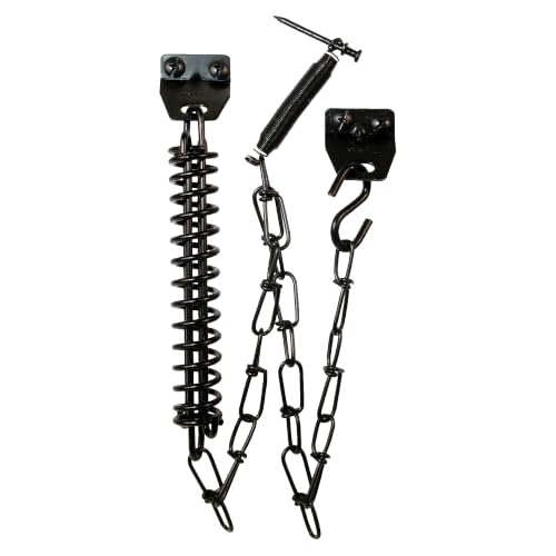 Prime-Line K 5141 Storm Door Protector Chain and Spring, Black Finish (Single Pack) - color: Black