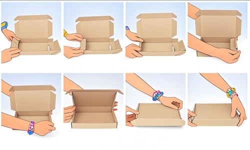 Corrugated Mailer, Pack of 50, Small Shipping Box, White box (5X5X2) - size: 5x5x2"