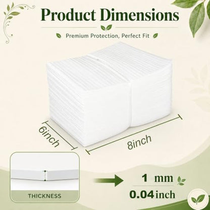 Packing Foam Pouches 1/12'' thickness 6 x8IN,50 Pack - size: 6X8IN-50PCS