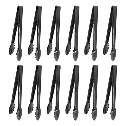 New Star Foodservice 35513 Utility Tong, High Heat Plastic, Scalloped, 12 inch, Set of 12, Black - color: Black (Set of 12)