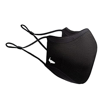 INHERENT Reusable Face Mask, Anti-Odor, Adjustable, Comfortable - style: Black - Large