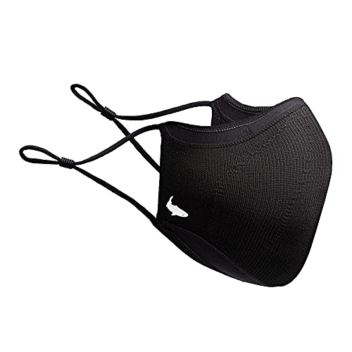 INHERENT Reusable Face Mask, Anti-Odor, Adjustable, Comfortable - style: Black - Large