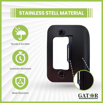 Gator Door Strike Plate 2-1/4" Latch Restorer, Oil Rubbed Bronze, 1-Pack - color: Oil Rubbed Bronze