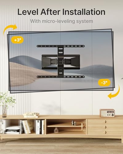 monTEK 0.77" Ultra Slim Full Motion TV Wall Mount for 43-90 Inch TVs - size: 43-90 Inch