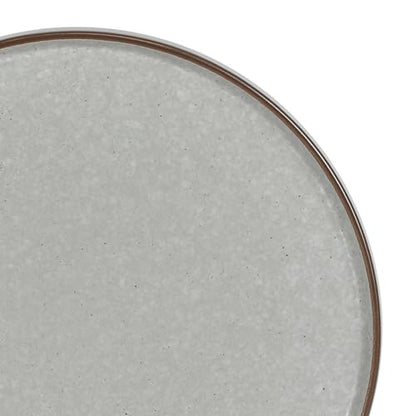 Gibson Elite Gelston Stoneware Matte Reactive Glaze 16 Piece (Service for 4) Plates and Bowl Dinnerware Set - Grey - color: Grey (Gelston)