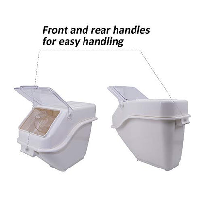 CMI Commercial ProSave Shelf-Storage Food Ingredient Bin with Scoop,Food Storage 100-Cup 4.4Gal/17.6Qt,Storage for Dogs Food, Flour, Long Term Storage Products for Home, Restaurant, Kitchen