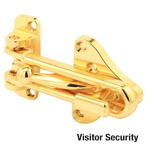 Prime-Line U 11315 Swing Bar Door Guard, Brass Finish - color: Brass