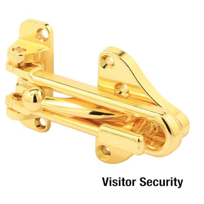 Prime-Line U 11315 Swing Bar Door Guard, Brass Finish - color: Brass