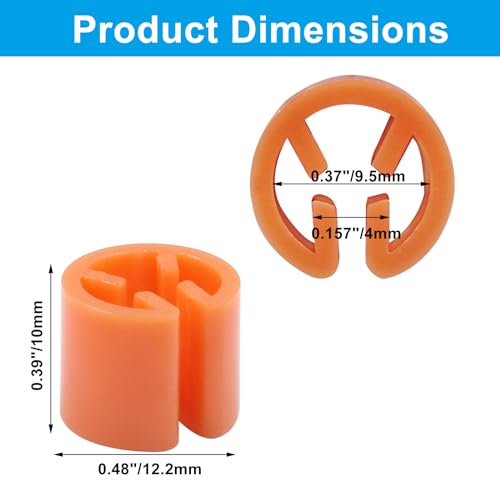 Clothes Hanger Marker Blank Clothing Tag Buckle, Orange - color: Orange