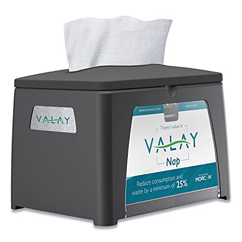 Morcon Tissue Valay Table Top Napkin Dispenser, 6.5 X 8.4 X 6.3, Black