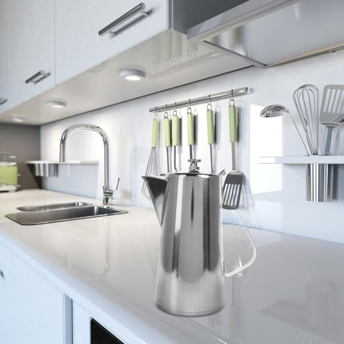 VOSAREA Stainless Steel Water Pitcher with Lid 2L Large Capacity Milk Frothing Jug with Handle for Hot Cold Water Iced Tea Metal Carafe Serving in Home Restaurant Office
